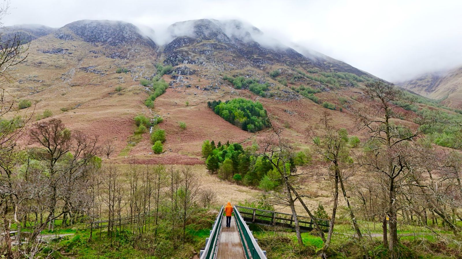 Walking the path through Glen Nevis towards Ben Nevis