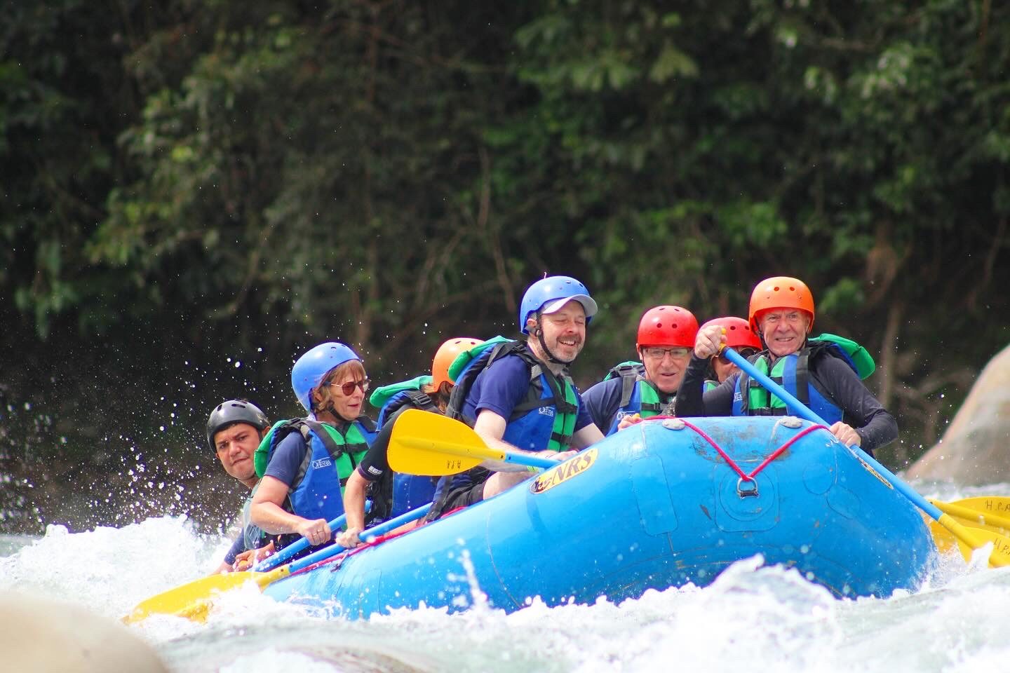 Paddling through the canyon