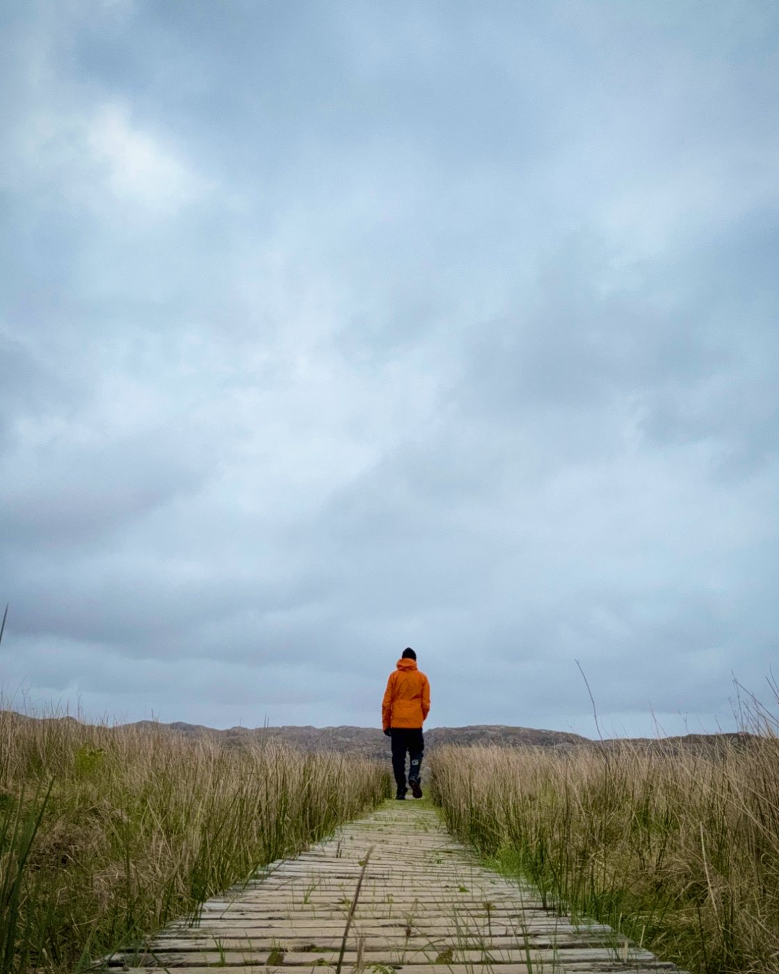 The boardwalk across Handa